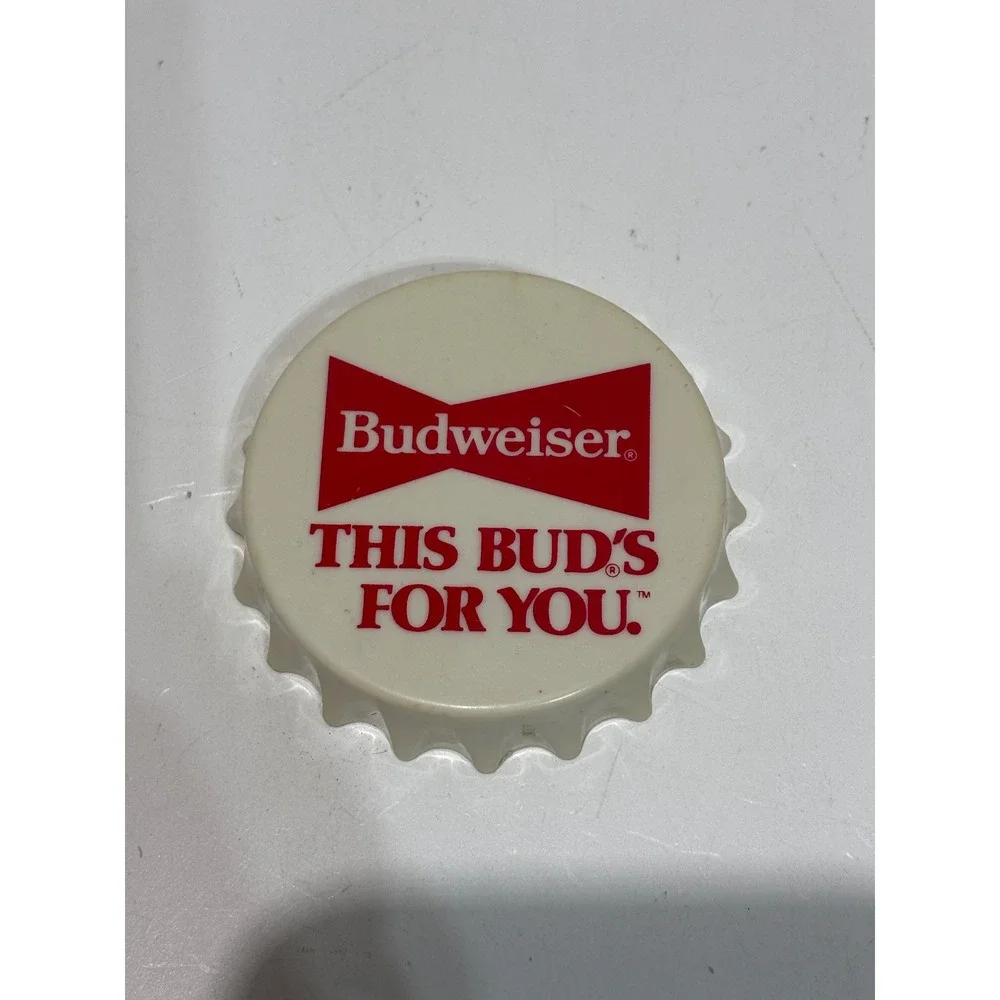 Budweiser Bottle Opener OS Cream Magnetic This Bud's For You Vintage